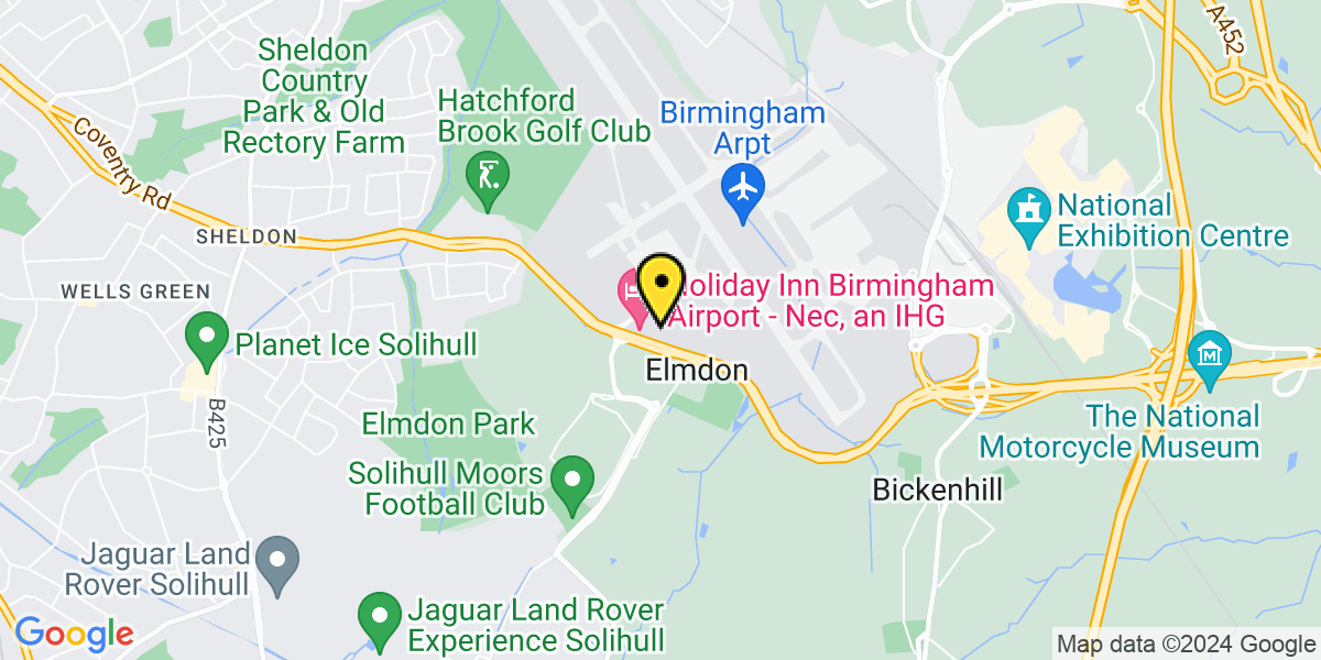 Map of Birmingham Airport Car Park 7