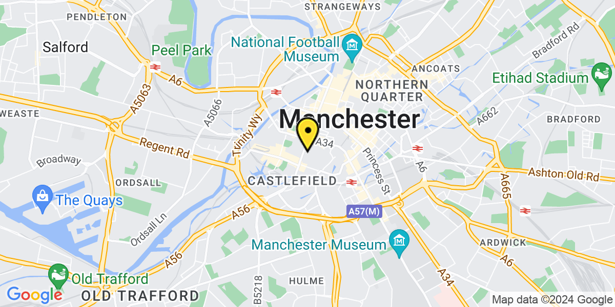 Map of Manchester Gt Northern Warehouse 1