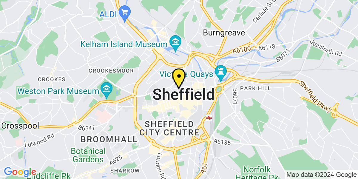 Map of Sheffield Campo Lane