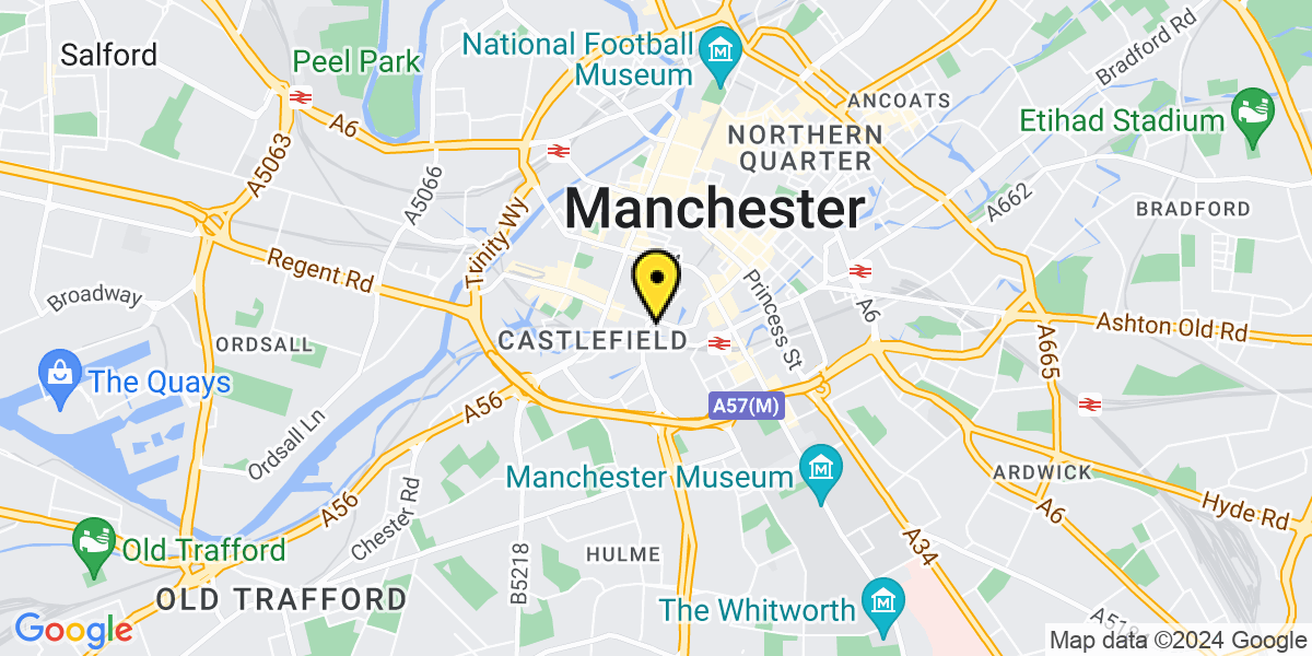Map of Manchester Trumpet Street