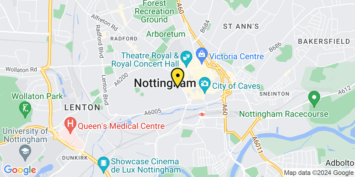 Map of Nottingham St James Street MSCP