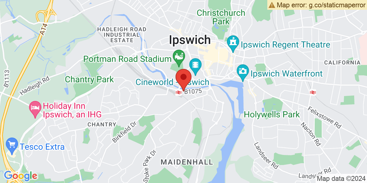Map of Ipswich Station (Greater Anglia)