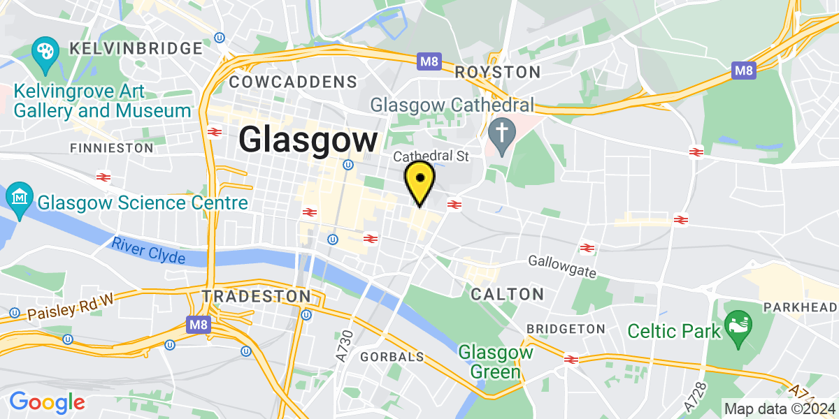Map of Glasgow Ingram Street