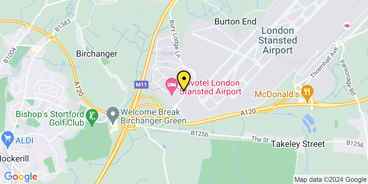 Map of Stansted Airport Jet Parks