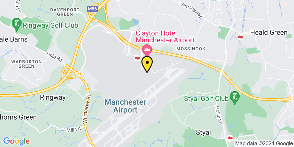 Map of Manchester Airport Multi-Storey T3