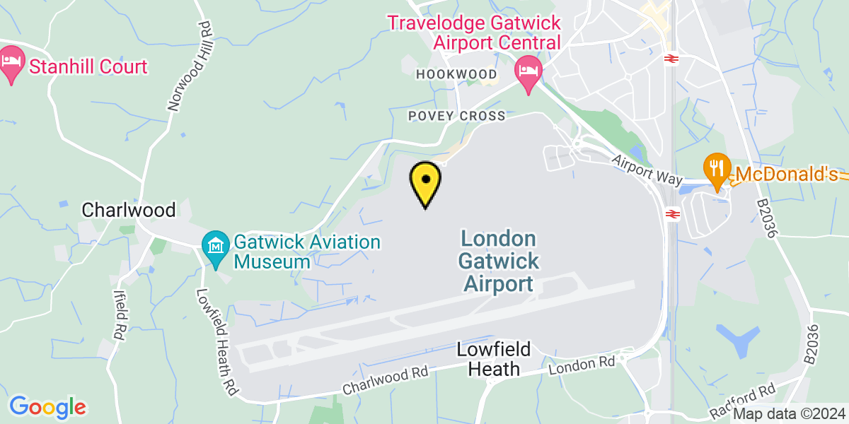 Map of Gatwick Airport Summer Special North