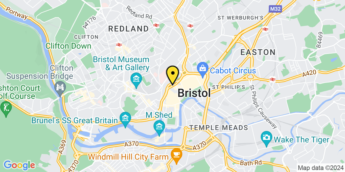 Map of Bristol Rupert Street