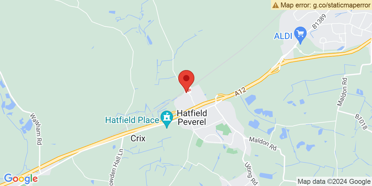 Map of Hatfield Peverel Station (Greater Anglia)