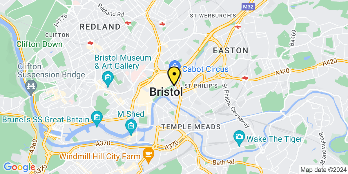 Map of Bristol Broadmead