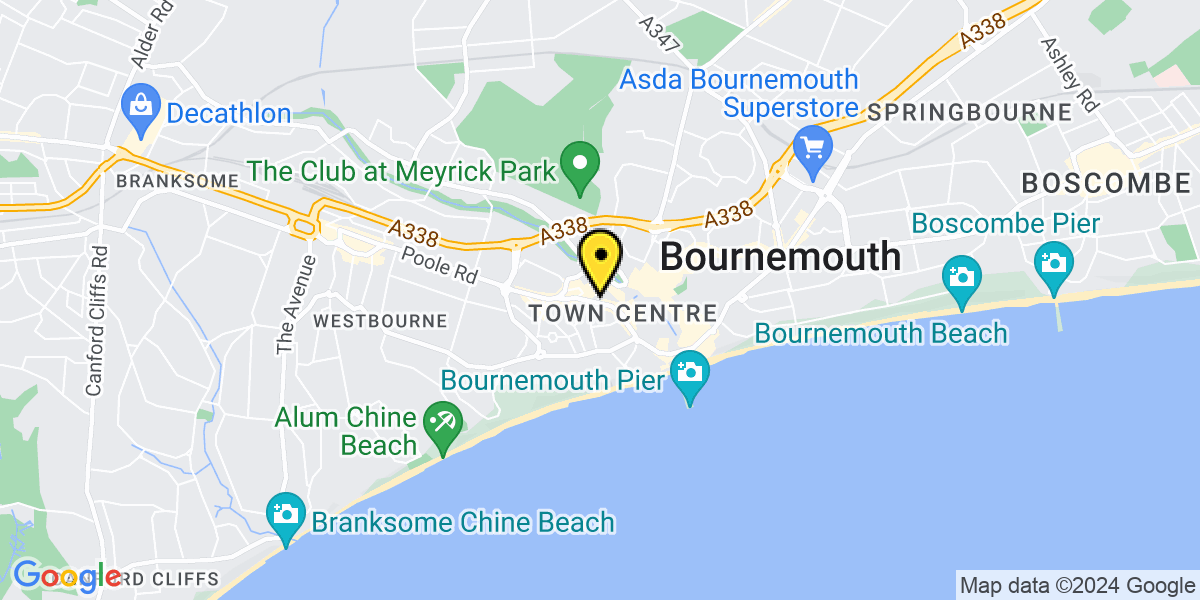 Map of Bournemouth Terrace Road