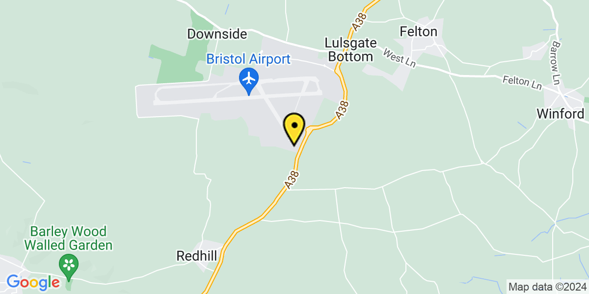 Map of Bristol Airport Silverzone