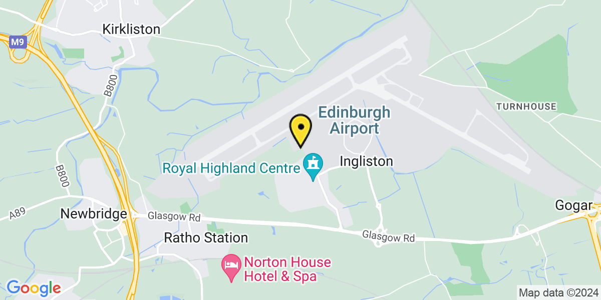 Map of APH Park and Ride Edinburgh Airport