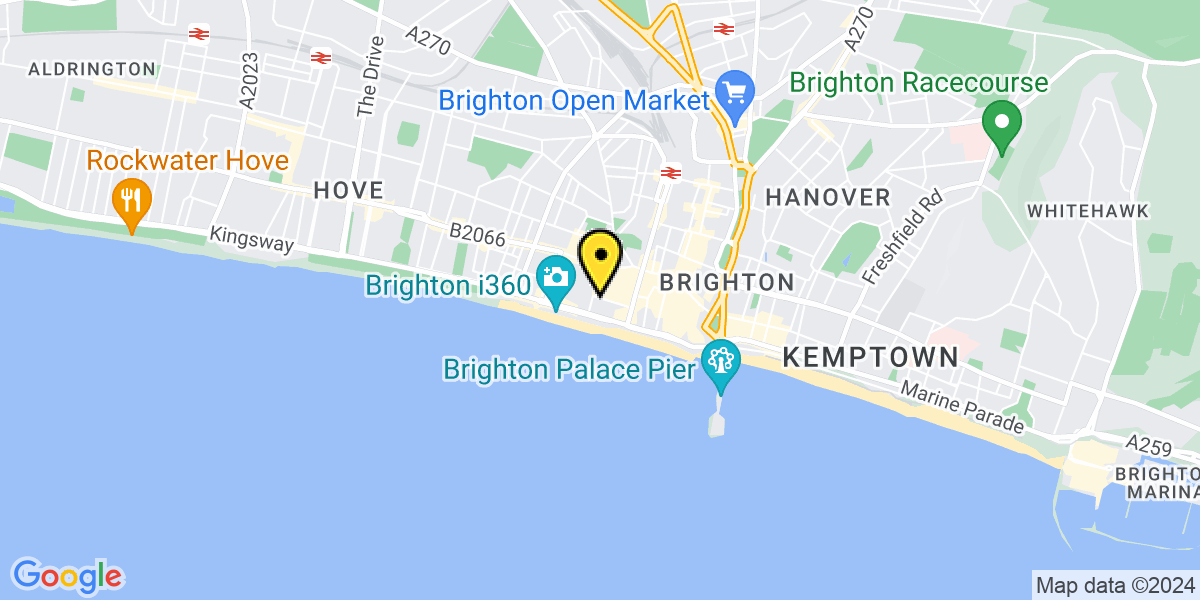 Map of Brighton Centre Russell Road