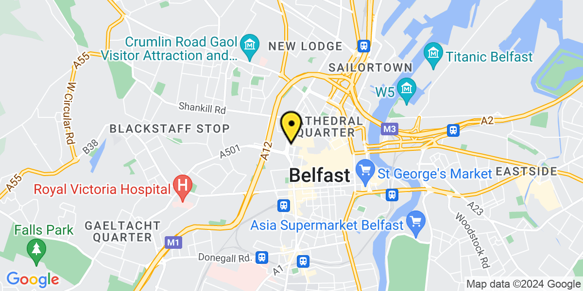Map of Belfast The Tannery