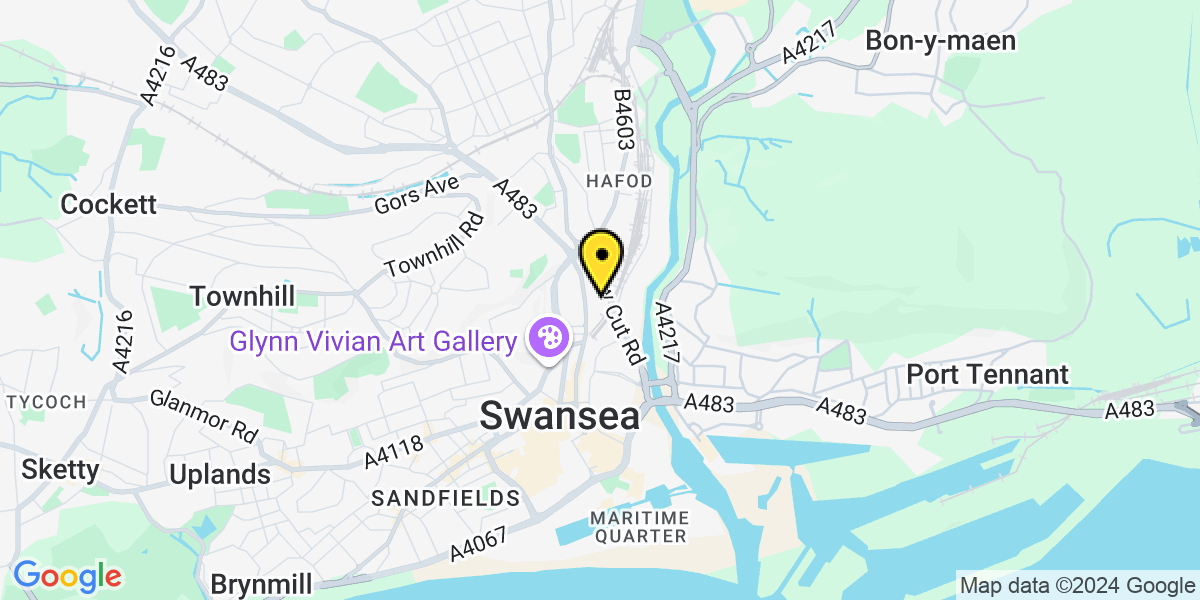 Map of Swansea Jockey Street