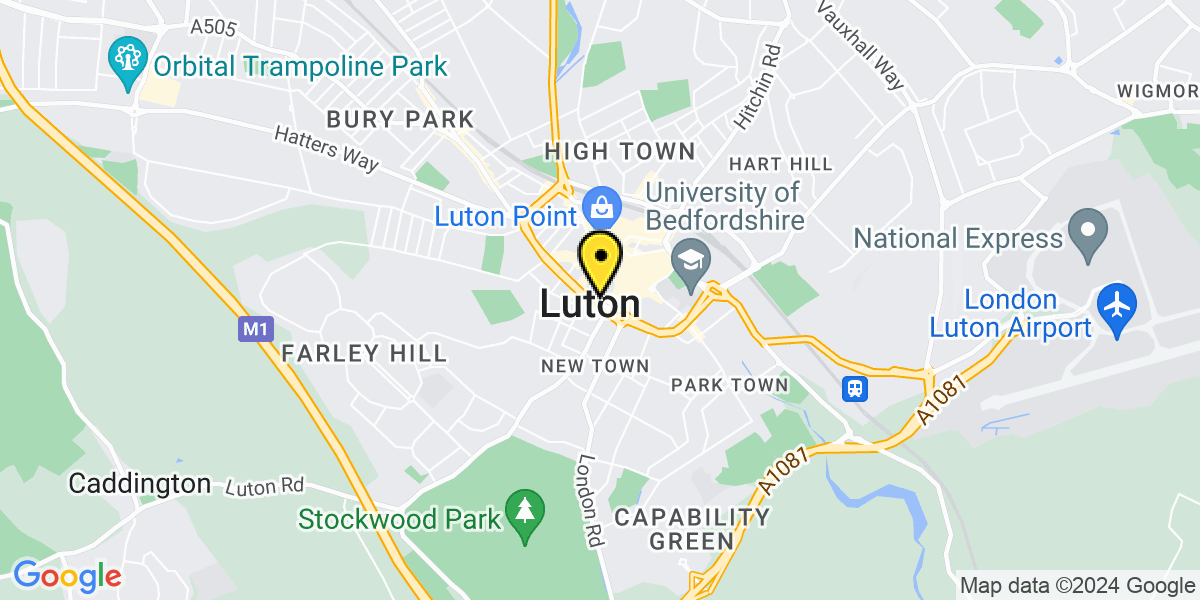 Map of Luton Stuart Street