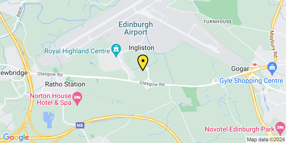 Map of Edinburgh Airport Scotpark Car Park 1 Premium