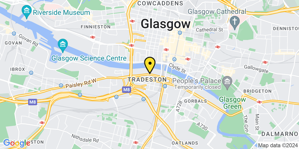 Map of Glasgow Kingston Street