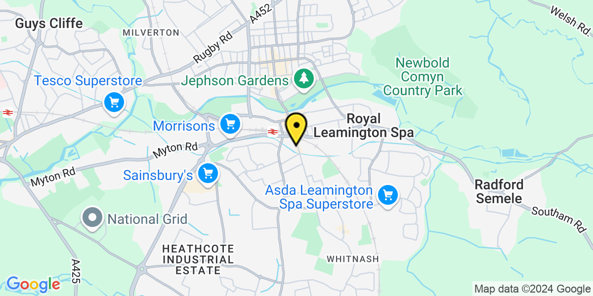 Map of Leamington Spa West Street South