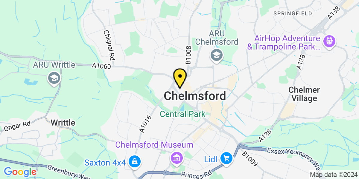 Map of Chelmsford Wicks Place