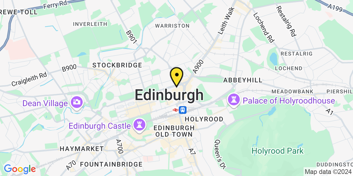 Map of Edinburgh St James’ Place