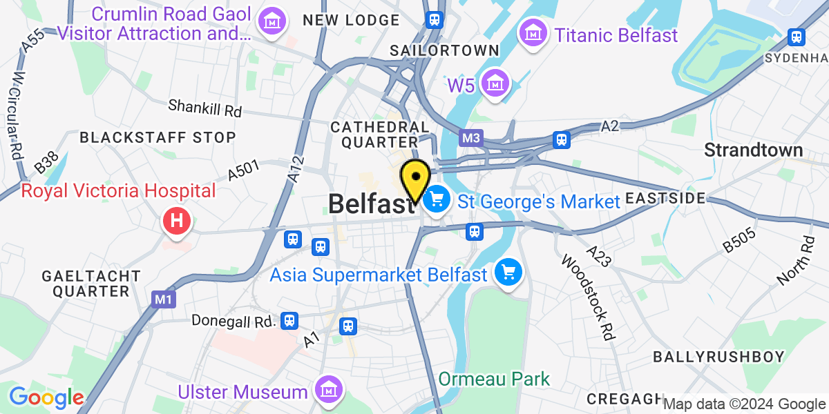 Map of Belfast Seymour Row