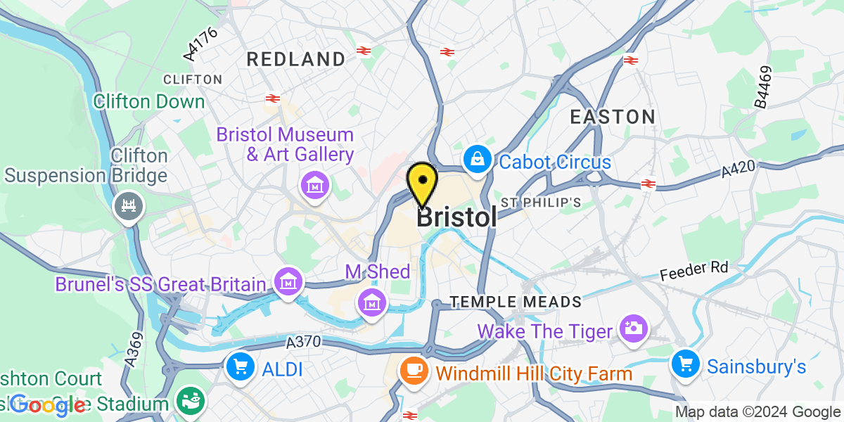 Map of Bristol Nelson Street Forecourt