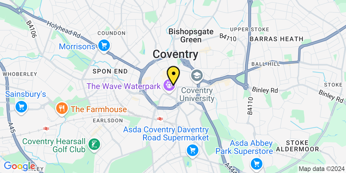 Map of Coventry Salt Lane East