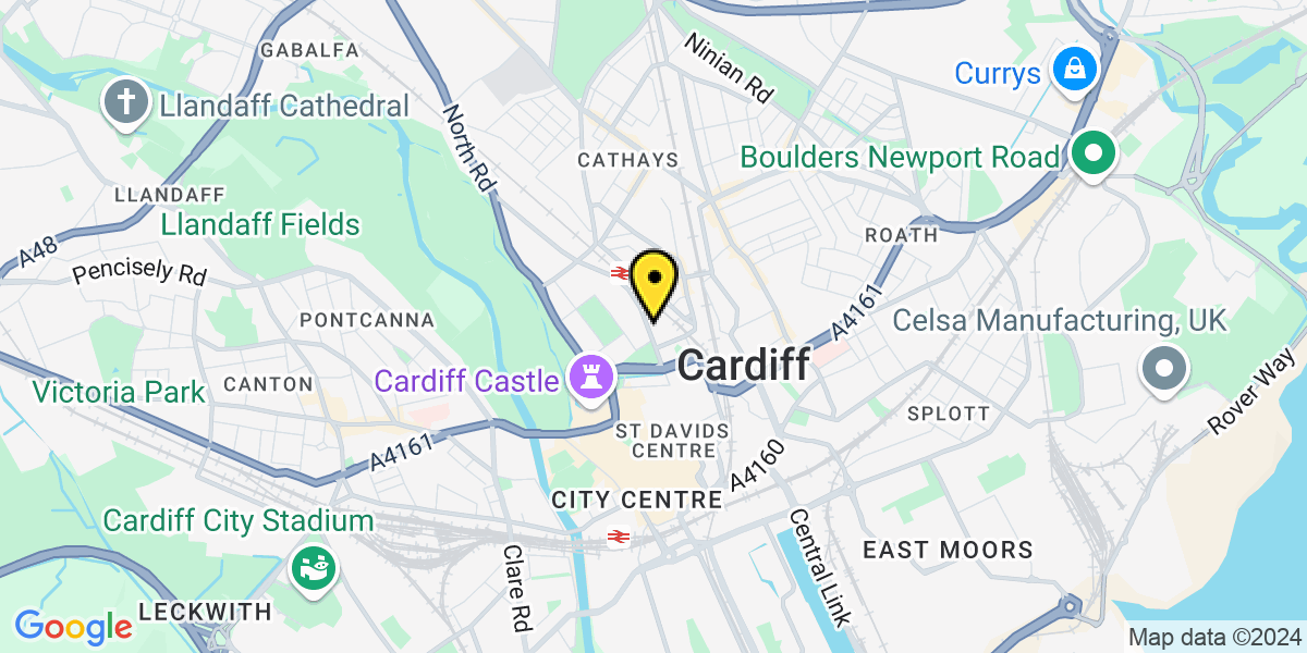 Map of Cardiff Park Place