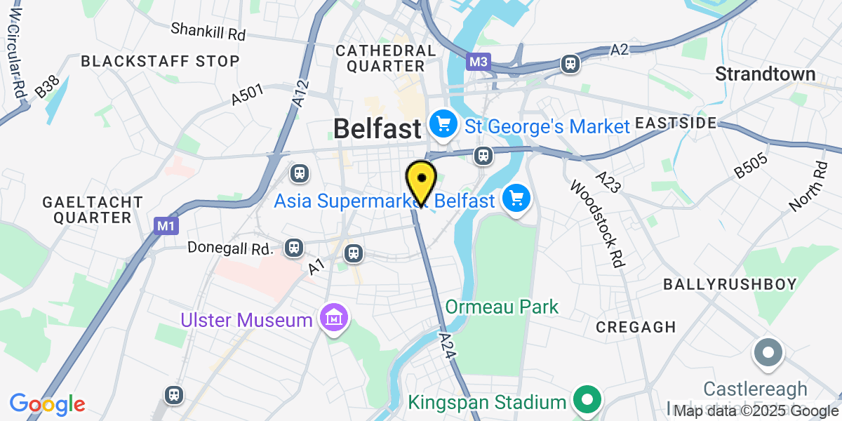 Map of Belfast Cromac Quay