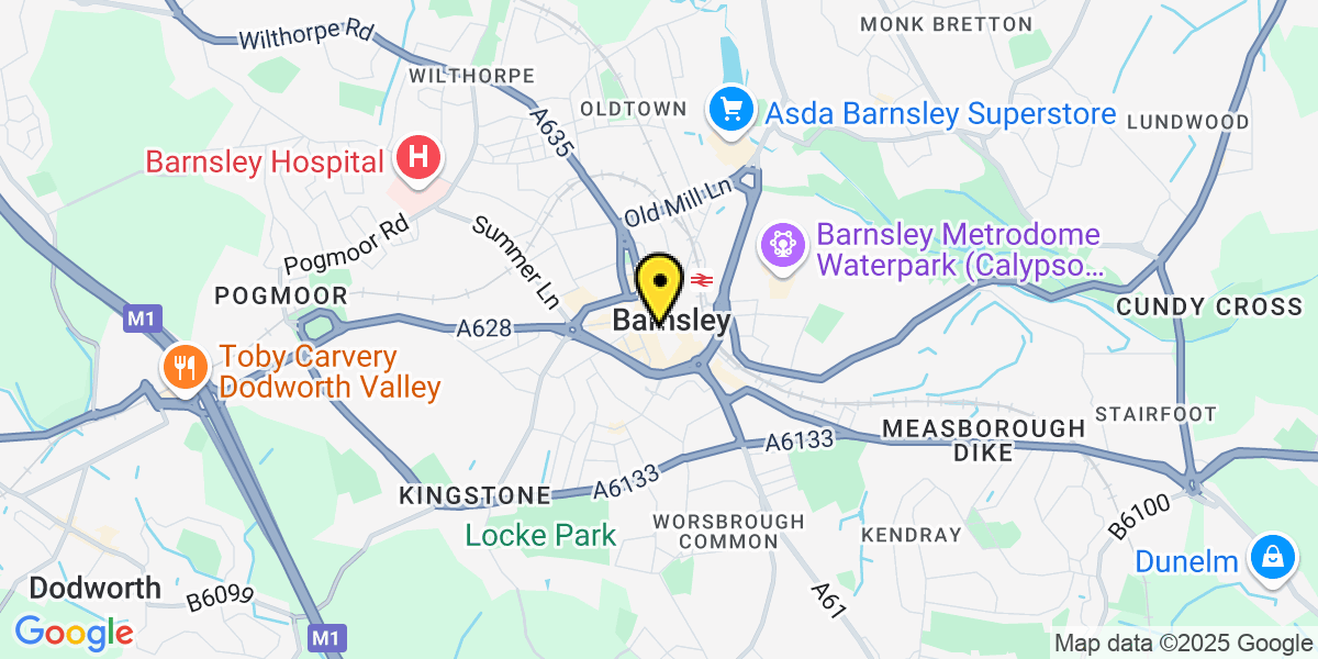 Map of Barnsley Queen Street South