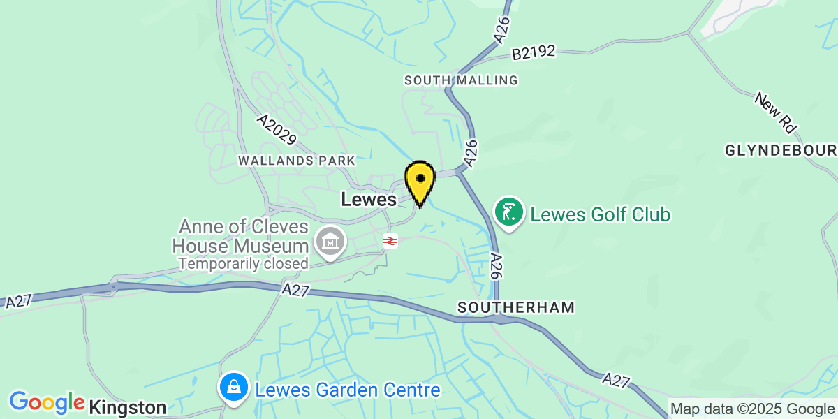 Map of Lewes Court Road 