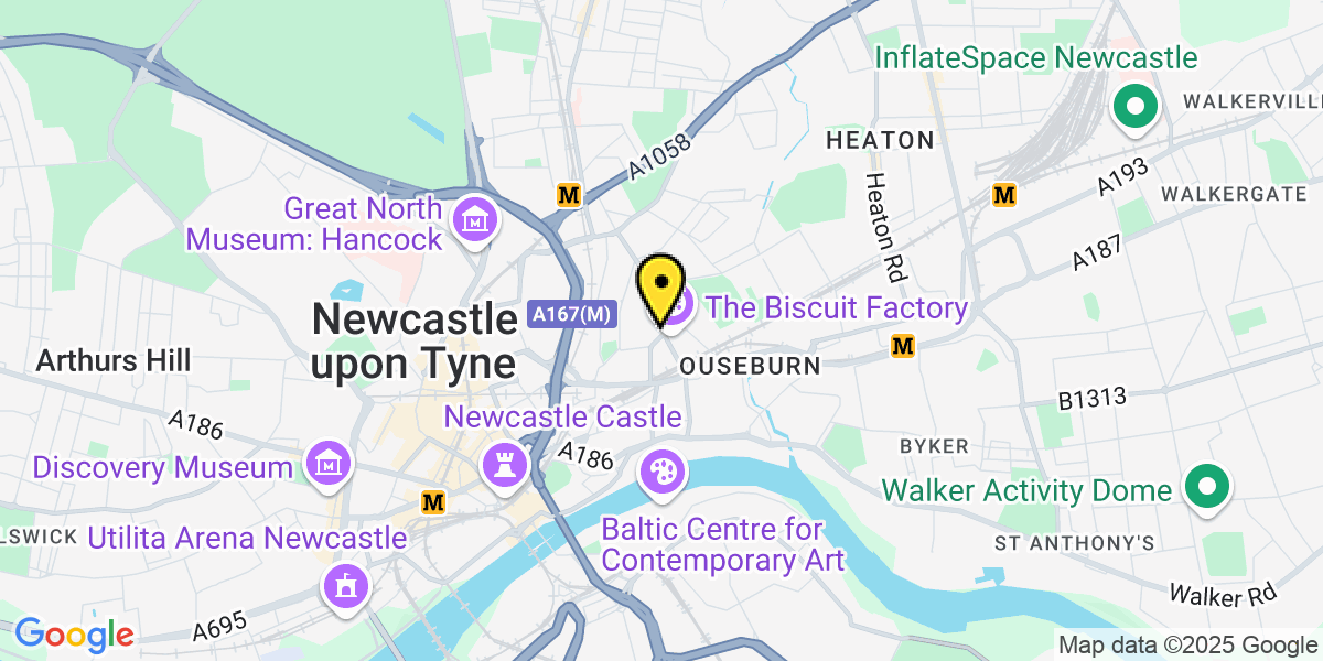 Map of Newcastle Stoddart Street