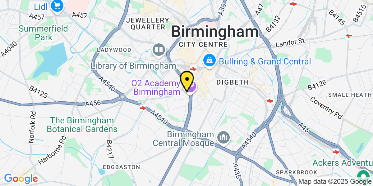 Map of Birmingham Horsefair