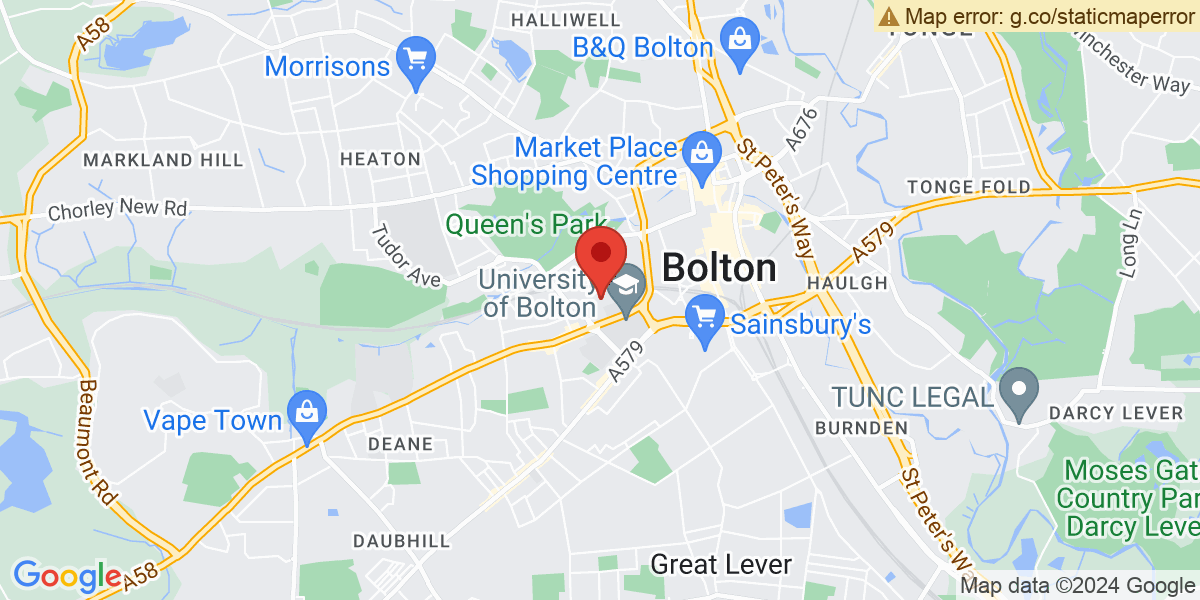 Map of Bolton Deane Road