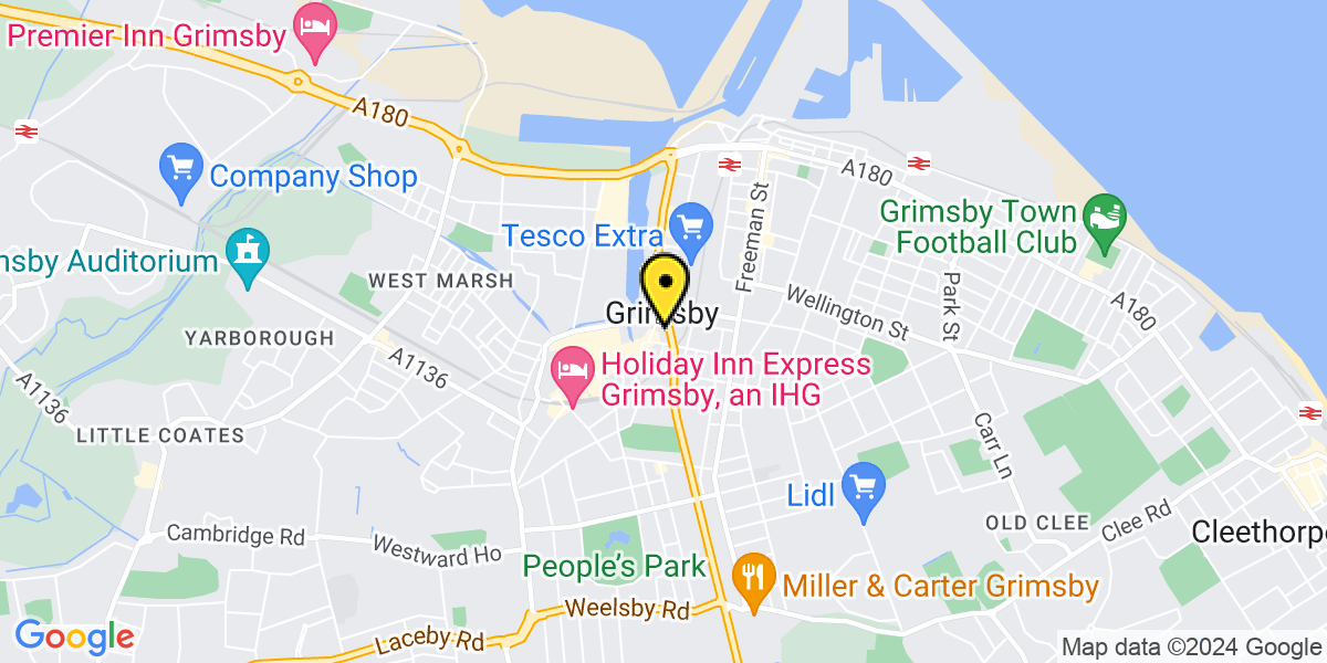 Map of Grimsby Upper Burgess Street